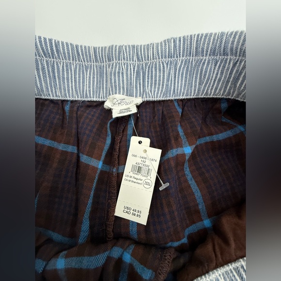 Aerie Womens Flannel Trouser Pajama Pants Size Md in Deep Earth - Picture 8 of 9